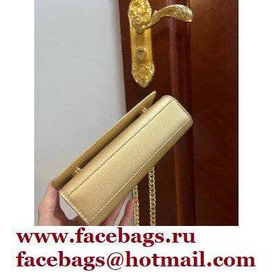Dolce  &  Gabbana Calfskin 3.5 Chain phone bag Gold